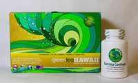North Shore Diet: Green Tea Hawaii 60ct. (Original) Powdered Antioxidant Drink with Noni and one Bottle of Garcinia Cambogia.