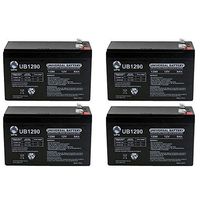 Universal Power Group 12V 9Ah Sealed Lead Acid Battery for ATVs and Surge Protector - 4 Pack