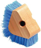 Carlisle 36196614 Triangle Scrubber, Polypropylene Bristles, 5" Brush Size, 1-1/8" Bristle Trim, Blue