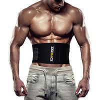 Trimmer Belt, ZSZBACE Waist Trainer Workout Waist Trimmer Slimming Girdle Belt Belly Tummy Lumbar Abdomen Back Brace Support Wrap for Men Women - Weight Loss, Pain Relief (S/M)