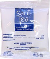 Sani-Tea - 1.5 Ounce Packets - Tea Brewer, Dispenser Cleaner and Sanitizer - Remove Tea Residues and Oils, Ensure Food Safety - 80 Packets Per Case