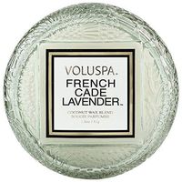 Voluspa French Cade Lavender Macaron Glass Candle, 1.8 Ounces