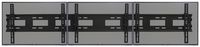 Displays2go, Tri-Flat Screen Wall Mounted Bracket, Steel Construction, Wall Mounted - Black Finish (MNBD2642S3)