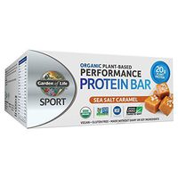 Garden of Life Organic Sport Protein Bar, Vegan, Sea Salt Caramel, 12 Count
