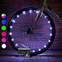 Activ Life Bike Light (2 Pack, White) Hot Gifts for Boys, Girls & Fun Ideas for Him and Her Presents - Popular Bicycle Wheel Accessories & Decorations for Bright Safety & Style LED Bulbs Night Rides