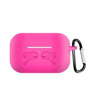 CreazyBee Silicone Protective Skin Cover Compatible with AirPods Pro 2019 Wireless Charging Case with Ring Holder, 100% Fitting, Not Easy Slide Out (Hot Pink, Patterned)