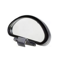 Shentesel 2Pcs Car Blind Spot Rearview Mirror Wide Angle Rear Side View Reference - Black