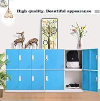 Blue Color Metal Office Storage Cabinet Locker,Small Locker for Personal Storage Bag File and Phone,Office Changing Room Locker