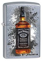 Zippo Custom Lighter: Jack Daniel's Whiskey Bottle - Street Chrome 78870
