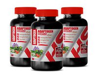 Anti-inflammatory Supplement - ADAPTOGEN Complex with ASHWAGANDHA Astragalus MACA Root - amla Fruit Capsules - 3 Bottles 180 Vegetable Capsules