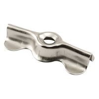 Prime-Line Products L 5772 Nickel Plated Double Wing Flush Clip,(Pack of 6)