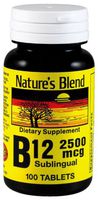 Nature`s Blend Vitamin B-12 2500mcg Tablets 100 ct