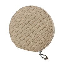 HitCar PU Leather 20 Capacity Disc CD DVD Media Storage Case Allbum Bag Wallet Holder for Car Home Office (Case Bag Beige Color)