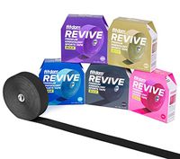 Fitdom Kinesiology Physiotherapy Sports Tape + Bonus Instruction Guide. FDA Approved. Therapeutic Taping for Knee, Shoulder, Elbow. (Jet Black Uncut Bulk, Uncut Bulk -115 ft)