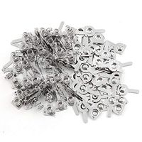 Youliang 50pcs AAA Battery Positive-Negative Conversion Contact Spring Nickeling Plate 9.5x9mm