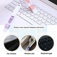 Sinwo Multifunction Ultra-thin laptop Cleaning Brush For Laptops Notebooks Window Kitchen Cleaning Brush Tool (Pink)