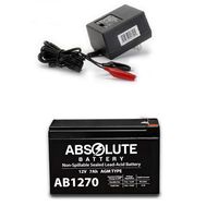 New AB1270 12V 7AH Battery for Lowrance Universal Portable Fishfinder & Charger