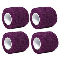 Aguaton Self-adherent Stretch Cohesive Athletic Tape Wrap Bandage 2 Inches By 6 Yards (Pack of 4) (Purple)