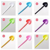 OLIA HOME 4" Ice Cream Cake Shovel Spoon Love Shovel Spoon Heart Shaped Spoon Disposable Mini Plastic Tasting Spoon 1 Pack of 99 pcs(Assorted)
