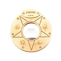 LUBINSKI Cigar Cutter Stainless Steel Blade Guillotine Scissors Pocket Size Smoke Knife Exquisite Engraving Patterns,Packed with Nice Gift Box