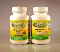 Magnesium 500mg, high Potency, Made in USA - 120 (2x60) Tablets