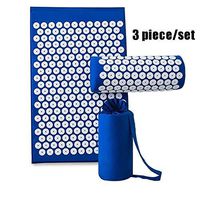 POPOTI Massage Relaxation Mat, Cushion Relieve Acupressure Mat Body Pain Acupuncture Spike Yoga Mat (Blue 2)