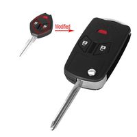 Keyless Entry Right Groove Blade Modified Flip Folding Smart 3 Buttons Key Shell Case Fob for Mitsubishi Eclipse Endeavor Galant Lancer Outlander Miragentry