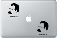 Friedrich Nietzsche Hirsute History FlashDecals3456 Set Of Two (2x) , Decal , Sticker , Laptop , Ipad , Car , Truck