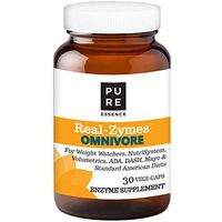 Real-Zymes™ Omnivore Digestive Enzymes Supplement with Probiotics for Better Digestion - Natural Support for Relief of Bloating, Gas, Belching, Diarrhea, Constipation, IBS, etc. - 30 Caps