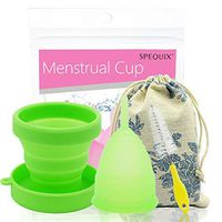 SPEQUIX Women's Reusable Menstrual Cup with 1 PCS Sterilizer Cup and 1 PCS Cleaning Brush Extra Gift (L)