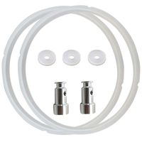 Rubber Gasket and Universal Replacement Floater Sealer for 5 & 6 Quart Power Pressure Cookers, Such as XL, IP-DUO60, IP-LUX60, IP-DUO50 and IP-LUX50
