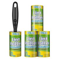 Commema Lint Rollers for Pet Hair Extra Sticky, Pet Hair Remover, Lint Remover with 3 Refills,240 Total Sheets, Lint Roller Set Brush for Dog & Cat Hair Removal, Clothes, Furniture