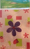 Tender Thoughts Pack of 8 Blank Notes - Floral Design...pink, Purple, Lime Colored