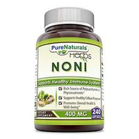 Pure Naturals Noni 400 mg 240 Capsules (Non-GMO) Rich Source of Polysacharides & Phytonutrients, Supports Healthy Celluar Responses, Promotes Overall Health & Well-Being