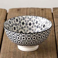 AXZHYX Bowl Ceramic Color Tableware Rice Bowl high-Foot Anti-scalding Millet Rice Bowl European Salad Bowl Hotel Tableware Home Noodles Boiled Fish Soup Bowl (Color : 5pcs)