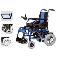 Dapang Electric Wheelchairs for Adultos FDA Approved Transport Friendly Lightweight Folding Electric Wheelchair for Adults (Blue),Blue
