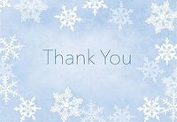 Great Papers! Merry Snowflake Foil Thank You Notecard, 50 Count, 4.875"x3.375"" (2015105)