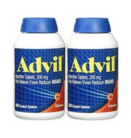 Advil Pain Reliever/Fever Reducer Coated Tablet, 200mg Ibuprofen, Temporary Pain Relief (300 Count) 2-Pack