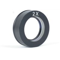 2X Stereo Big Attachment Objective Lens Microscope Auxiliary Barlow Lens