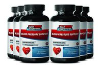 High Blood Pressure Supplement - Premium Blood Pressure Support - Dietary Supplement (6 Bottles 360 Capsules)