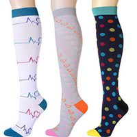 Compression Socks for Women & Men - Ovruns Best 15-20 mmHg Pregnancy Nurse Flight Travel Recovery Medical Support