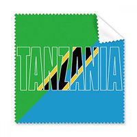 Tanzania Country Flag Name Glasses Cloth Cleaning Cloth Phone Screen Cleaner 5pcs Gift