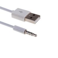 Fivetech US Cable 3.5mm Male AUX Audio Plug Jack to USB 2.0 Female Converter Cable Cord