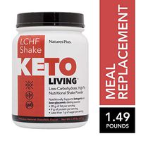 KetoLiving LCHF Chocolate Shake Meal Replacement - 1.49 lb Drink Powder - Supports Ketosis, Cuts Cravings - Very Low Sugar, Low Carb High Fat, with MCTs & Probiotics - Gluten-Free - 15 Servings