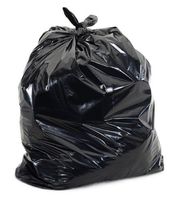 Plasticplace 25-30 Gallons Trash Bags, 3 Ply, Black, 30" x 36", 1.7 Mil 100/case