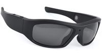 Forestfish Camera Sunglasses Video Recording Glasses 1080P HD Video Recording Camera with 16GB TF Card, Black