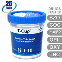 MiCare [25pk] - 6-Panel Multi Drug Test Cup (BZO/COC/mAMP/OPI/OXY/THC) #MI-TDOA-564