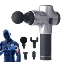 Massage Gun,3 Speed Muscle Massager Electric Deep Tissue Cordless Massage Gun Rechargeable Muscle Deep Relaxation Quiet 4 in 1 Muscle Massager Gun for Athlete