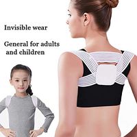 KIKTS Adjustable Posture Corrector, Shoulder and Upper Back Pain Relief and Posture Trainer,Comfortable Shoulder Brace for Women, Men and Children,M(Child)