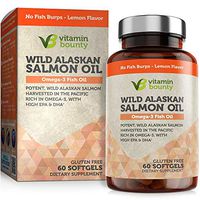 Omega 3 Fish Oil From Wild Alaskan Salmon - The Best & Purest Kind of Fish Oil - High in EPA, DHA, Omega 3, 6 and 9